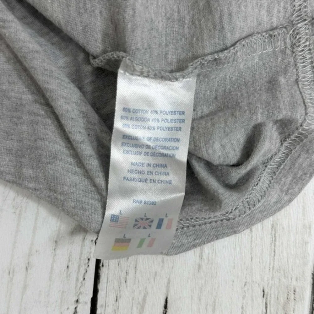 Champion Unisex Gray Logo Graphic T-Shirt Classic Athletic Tee‎ Size L - Picture 5 of 5